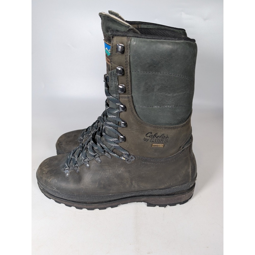 Cabela's by Meindl 12" Hunting Boots Gore-Tex Brown Leather Thinsulate Size 13 D - Picture 4 of 6